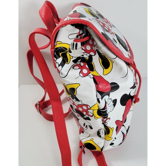 Loungefly Minnie Mouse Drawstring Backpack Disney All Over Print Bag Purse main image 5